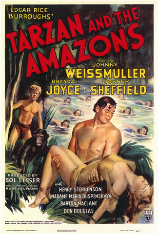 Tarzan and the Amazons 11 x 17 Movie Poster - Style A