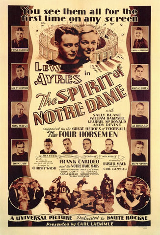 The Spirit of Notre Dame 11 x 17 Movie Poster - Style A