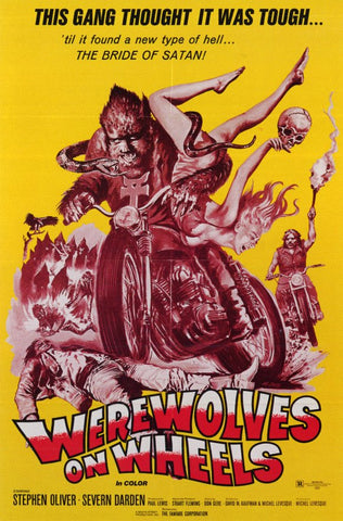 Werewolves on Wheels 11 x 17 Movie Poster - Style B