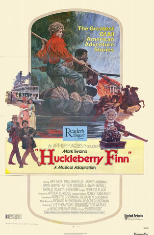 Huckleberry Finn 11 x 17 Movie Poster - Style B