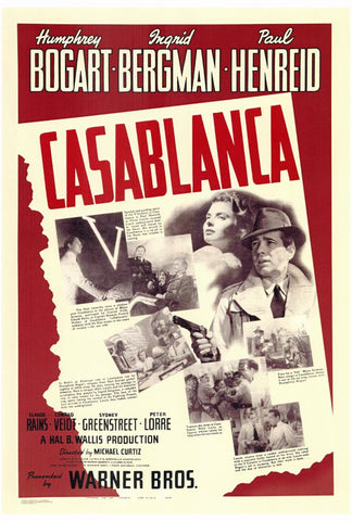Casablanca 27 x 40 Movie Poster - Style G