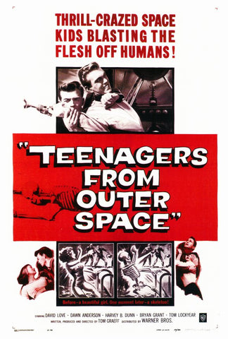 Teenagers From Outer Space 27 x 40 Movie Poster - Style A