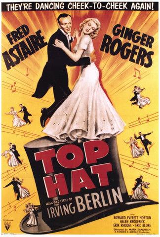 Top Hat 27 x 40 Movie Poster - Style A