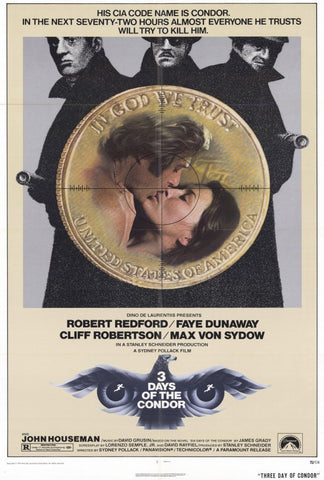 Three Days of the Condor 27 x 40 Movie Poster - Style A