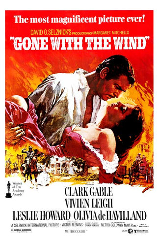 Gone With The Wind 27 x 40 Movie Poster - Style B
