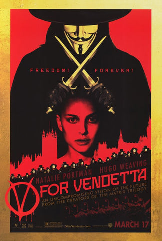 V for Vendetta 27 x 40 Movie Poster - Style B