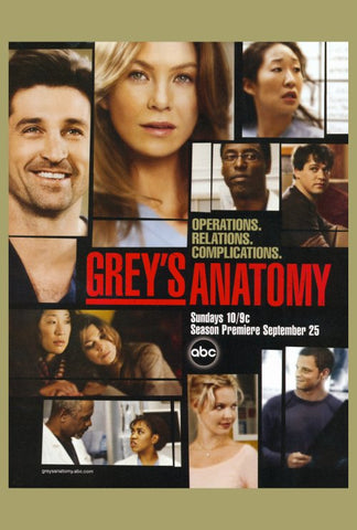 Grey's Anatomy 27 x 40 TV Poster - Style A
