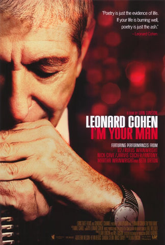 Leonard Cohen I'm Your Man 27 x 40 Movie Poster - Style A