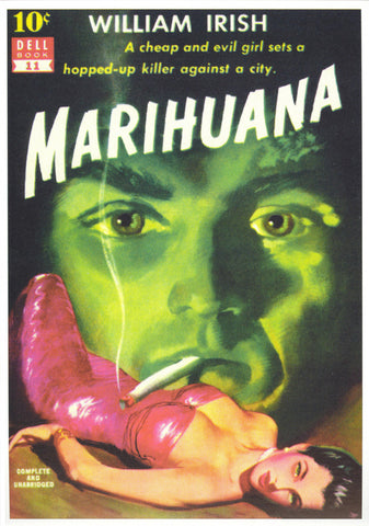 Marihuana 11 x 17 Retro Book Cover Poster