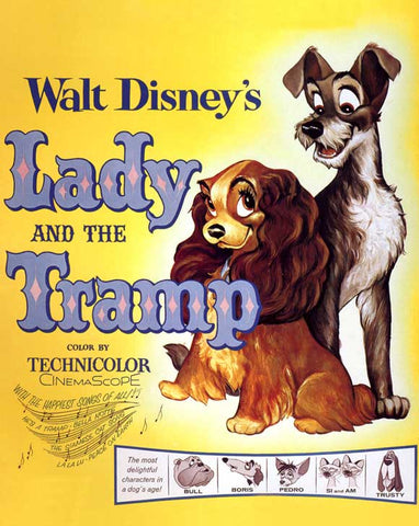 Lady and the Tramp 11 x 14 Movie Poster - Style A