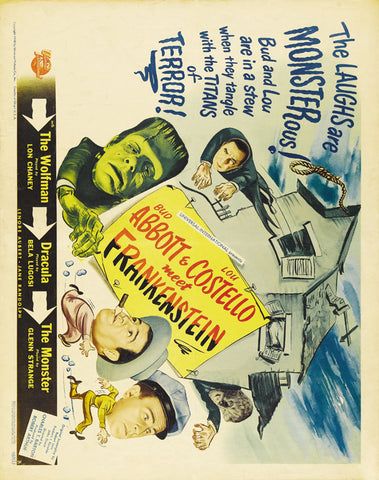 Bud Abbott Lou Costello Meet Frankenstein 11 x 17 Movie Poster - Style C