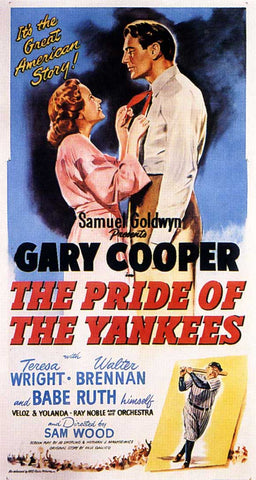 The Pride of the Yankees 11 x 17 Movie Poster - Style E