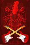 Fender Music Poster - 22 x 34 - Style A