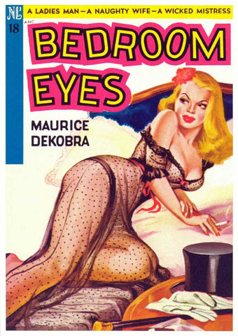 Bedroom Eyes 11 x 17 Retro Book Cover Poster
