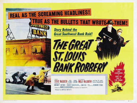 Great St. Louis Bank Robbery 27 x 40 Movie Poster - UK Style A