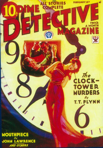 Dime Detective Magazine (Pulp) 11 x 17 Pulp Poster - Style B