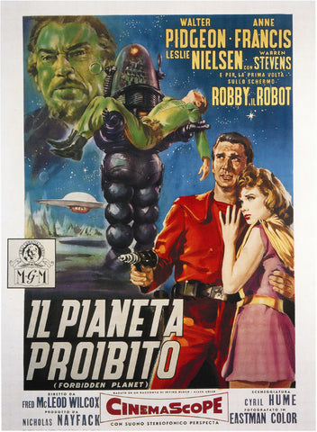 Forbidden Planet 27 x 40 Movie Poster - Italian Style B