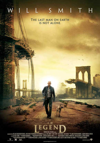 I Am Legend 27 x 40 Movie Poster - UK Style A