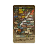 License Plates Metal Sign Wall Decor 8 x 14
