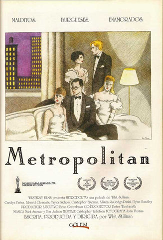 Metropolitan 27 x 40 Movie Poster - Spanish Style A