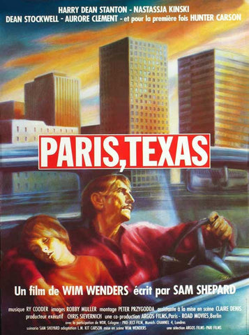 Paris, Texas 27 x 40 Movie Poster - French Style A