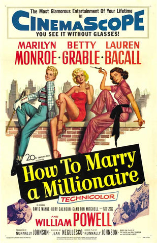 How to Marry a Millionaire 27 x 40 Movie Poster - Style C