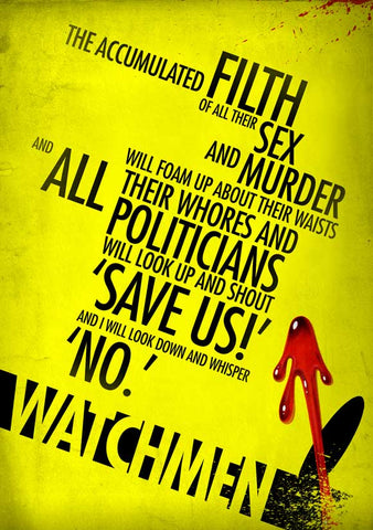 Watchmen 27 x 40 Movie Poster - Style W