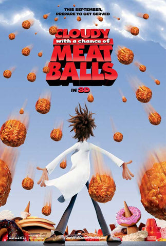 Cloudy with a Chance of Meatballs 27 x 40 Movie Poster - Style A