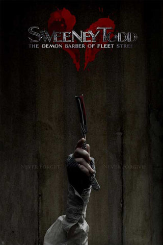 Sweeney Todd: The Demon Barber of Fleet Street 11 x 17 Movie Poster - Style K