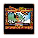 Stoked Metal Sign Wall Decor 12 x 12