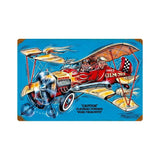 Gilmore Airplane Metal Sign Wall Decor 18 x 12