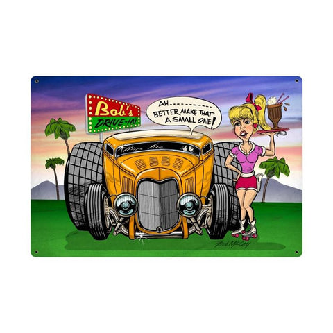 Bob's Drive In Metal Sign Wall Decor 36 x 24