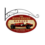 Old Race Car Metal Sign Wall Decor 24 x 14