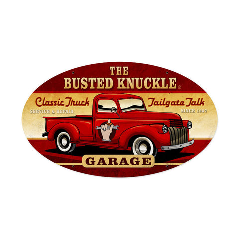 Old Truck Metal Sign Wall Decor 24 x 14