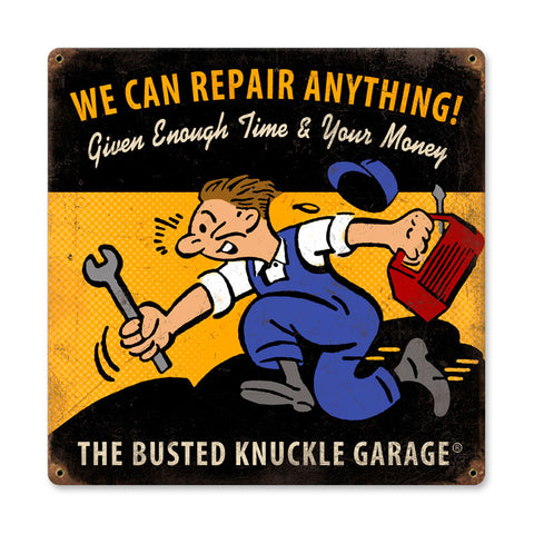 We Can Repair Anything Metal Sign Wall Decor 12 x 12