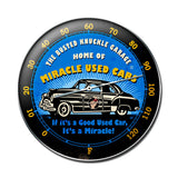 Miracle Used Cars Metal Sign Wall Decor 14 x 14