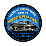 Miracle Used Cars Metal Sign Wall Decor 14 x 14