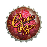 Ginger Beer Metal Sign Wall Decor 16 x 16