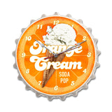 Orange Cream Soda Metal Sign Wall Decor 14 x 14