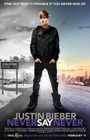 Justin Bieber: Never Say Never Movie Poster Print