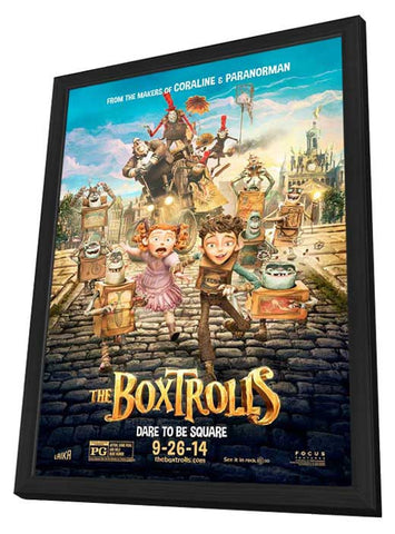 The Boxtrolls 11 x 17 Movie Poster - Style B - in Deluxe Aluminum Frame