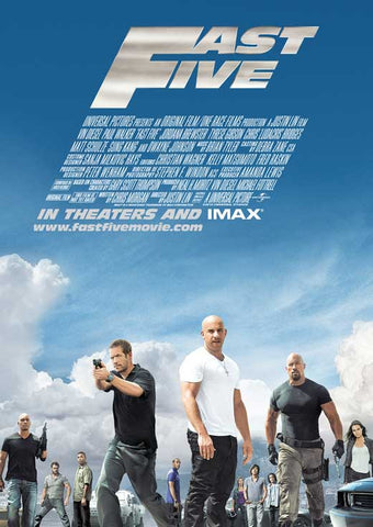 Fast Five 27 x 40 Movie Poster - UK Style A