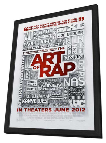 Something from Nothing: The Art of Rap 11 x 17 Movie Poster - Style A - in Deluxe Aluminum Frame