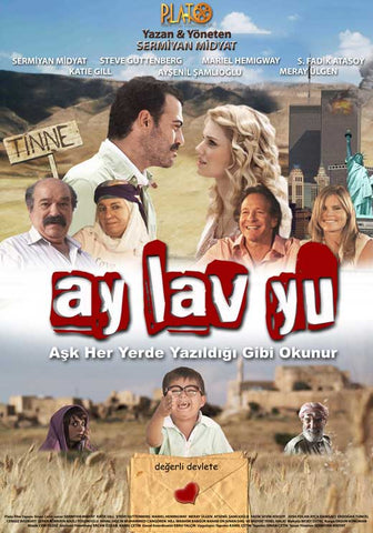Ay Lav Yu 11 x 17 Movie Poster - Turkish Style B