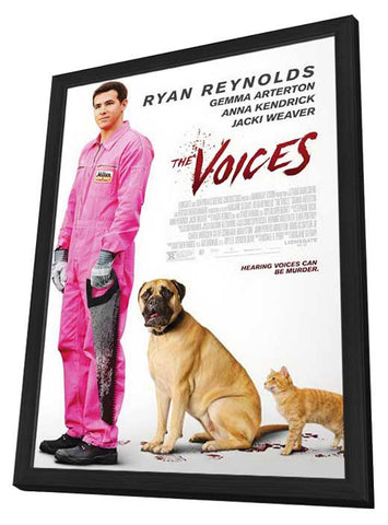 The Voices 11 x 17 Movie Poster - Style A - in Deluxe Aluminum Frame