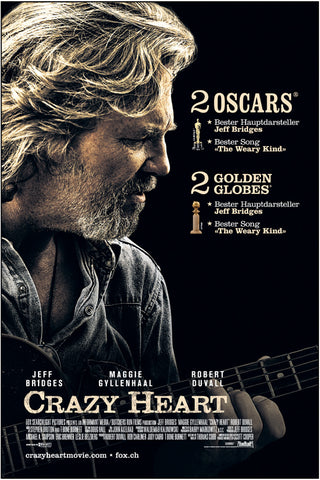 Crazy Heart 27 x 40 Movie Poster - Swiss Style A