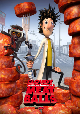 Cloudy with a Chance of Meatballs 11 x 17 Movie Poster - Style D