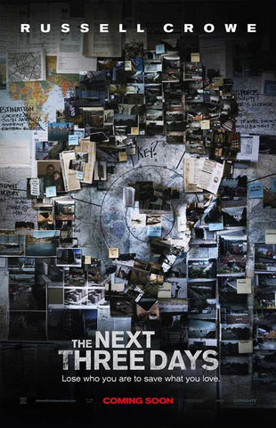 The Next Three Days 27 x 40 Movie Poster - Style A