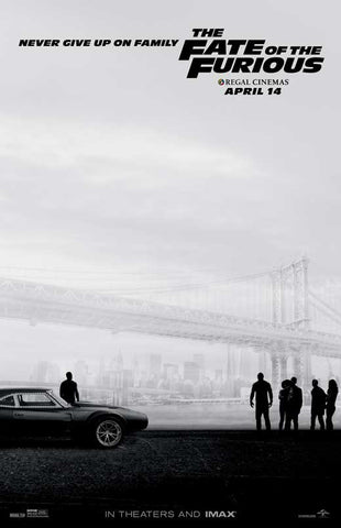 The Fate of the Furious Movie Posters - 27 x 40 Year: 2017