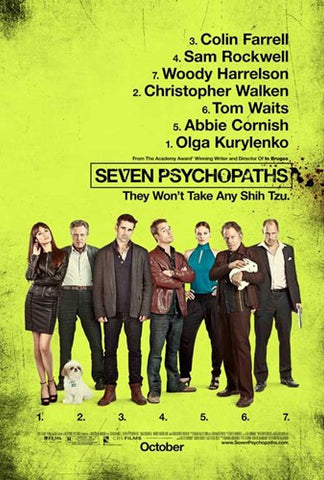 Seven Psychopaths Movie Poster Print